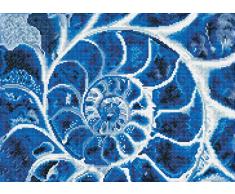 DIAMOND DOTZ Pintura, Kit intermedio, DD9, Lienzo, Azul Nautilus, 51 x 37cm