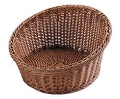 Lacor - 63894 - Cesta De Pan Redonda Maxi 35x35x20 cm- Marrón