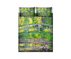 Sogni dAutore Set de Ropa de Cama (Hoja Plana 255x300cm + 2 Fundas Cojin 52x82cm con Solapa Interna), SD53, 100Â % AlgodÃ³n, Doble