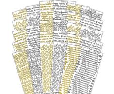 CPD Pegatinas de Parachoques para despegar Textiles, Papel, Colores Surtidos, 23 x 11 x 10 cm