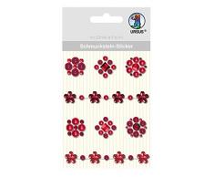 URSUS 75050003 - Pegatinas para medallones de piedra, 8 unidades, ordenadas en rojo, ideales para scrapbooking, diseÃ±o de tarjetas y decoraciÃ³n, multicolor, talla Ãºnica
