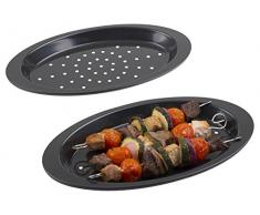 Barbacoa y horno rígida Gero, de 2 piezas, esmalte