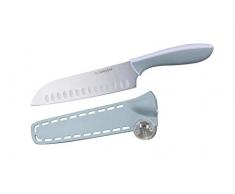 Nirosta Cuchillo Santoku 18-30,5Cm Eversharp, polipropileno, elastómero, acero CCR+, color gris y malva, 1 ud.