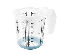 keeeper Jarra medidora con base antideslizante, 500 ml, Massimo, Azul Nordic