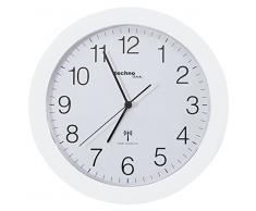 TechnoTrade WT-8000, Blanco - Reloj de pared, 30 cm de diÃ¡metro