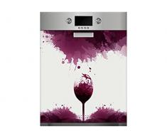 Oedim Vinilo para Lavavajillas Copas de Vino, Vinilo Decorativo para lavavajillas, decoraciÃ³n para cocinas, Pegatina lavavajillas