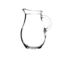 Jarra de mesa clÃ¡sica de cristal para bebidas con mango