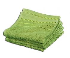 GÃ¶zze - Set de toallas de aseo, 4 unidades, Berlin, AlgodÃ³n, 30 x 30 cm - Verde lima