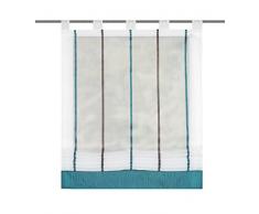 Home Fashion Francine â Estor Visillo, poliéster, Semi-organdà Petrol, 150 x 100 cm