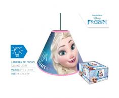 Frozen Lamparas Hogar de techo Unisex Infantil, Multicolor