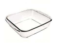 IBILI Fuente Horno Cuadrada KRISTALL 25X22X5, Stainless Steel