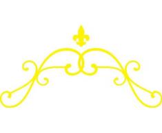 INDIGOS 4051095619093Â Decorativo para Pared, E222Â Bonito Tribal con espirales y cÃ­rculos, Vinilo, Amarillo, 40Â x 20Â x 1Â cm