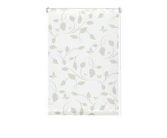 GARDINIA EASYFIX Estor Enrollable escandinavo sin taladrar, para Pegar o Sujetar, Opaco, translÃºcido, Blanco/Natural, 45 x 150 cm