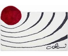 Grund Alfombra de Baño de Diseño COLANI, Ultra Suave y Absorbente, Antideslizante, 5 Años de GarantÃa, Colani 2, Alfombra de Baño 80x150 cm, Blanco