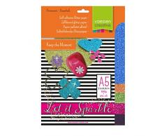 Vaessen Creative Gama 5 de Papel A5 con Purpurina Adhesivo, Cartón, Multicolor, 2111-105-Gama