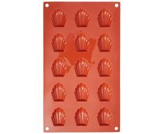 SF031 Molde de Silicona Madeleine, Color Terracota