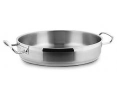 Lacor - 57636 - Paellera Sin Tapa 36x7cm Inox 18%Cr.