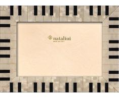 Natalini Piano Bianco 13X18 Marco de Fotos con Soporte para Mesa, Tulipwood, Blanco, 13 X 18 X 1,5