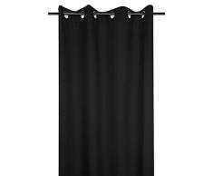 Lovely Casa - Cortina - Modelo Nelson - Negro - 135 x 180 cm - 100% poliÃ©ster