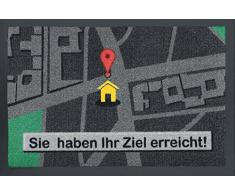 Rockbites Design 1012509610 Felpudo Poliamida, Negro 40 x 60 cm