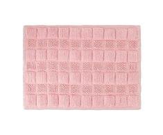 Relaxdays Alfombra BaÃ±o, 60x40 cm, Antideslizante, Lavable, Alfombrilla BaÃ±era, Toalla Suelo WC Rectangular, Rosa