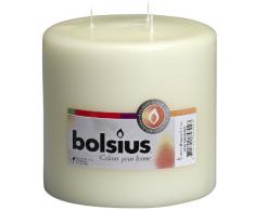 Bolsius Vela perfumada multi-wick vela, cera de parafina, marfil, 15 x 15 cm