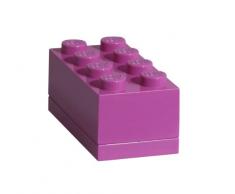 Lego 4012 - Caja de almacenaje, diseño de pieza de Lego, color rosa
