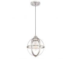 Westinghouse 63620 Luminaria Colgante de Interior de una lámpara, Acabado en níquel Cepillado