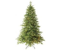 Forever Green Premium 958806 Anson árbol de Navidad artificial, PVC plus PE, D 210 x H 135 cm incluye 368 LED luces, 1,836 puntas, soporte metálico, verde