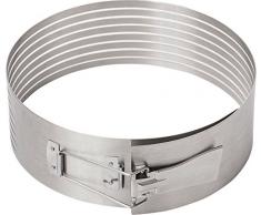 Dr. Oetker Molde Laminador Tartas, Acero Inoxidable, INOX, Ã 26-28x8cm