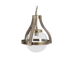 LAMPARA Techo Madera Dorado 36X34X114 CM