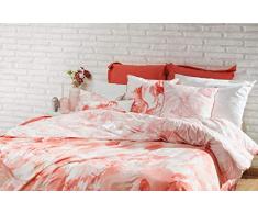 L1NK STUDIO Funda Nordica Cama 90/105 (180X220cm) 100% Algodón (Percal 200 Hilos) Estampacion Digital Oceanum Coral