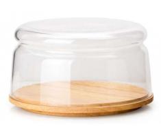 Continenta Tabla y Campana, Madera, marrón, 16 d 9 cm h