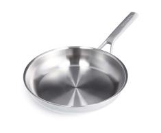 Merten & Storck Tri-Ply SartÃ©n de inducciÃ³n de tres capas de acero inoxidable de 26 cm, multicapa, apta para horno y lavavajillas, plata
