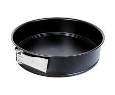 Dr. Oetker Molde Desmontable 1 Fondo plano26Cm, Acero con Revestimiento Antiadherente Especial, Color Negro. 1 ud 26Cm, Metal, 26 cm