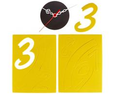 Asir Group LLC Reloj de Pared, Multicolor