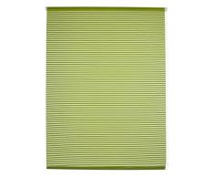 Blindecor Iris Estor Enrollable Translucido Rayado, Tela, Pistacho, 100 X 180 cm