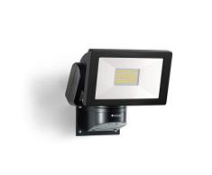 Steinel Foco LED LS 300 M negro, 30,6 W, 3120 lm de brillo, orientable, blanco neutro (4000 K), IP44, 1 Stück (1er Pack)