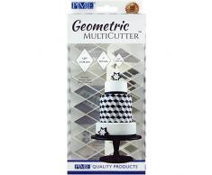 PME - Cortador geomÃ©trico para tartas, plÃ¡stico, Blanco, 3 unidades