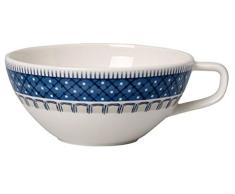 Villeroy & Boch Casale BLU Taza sin Plato, Porcelana Premium, Blanco/Azul, 10 x 10 x 7 cm