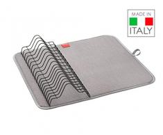 Metaltex Lava escurreplatos, Negro, 45x40x7 cm