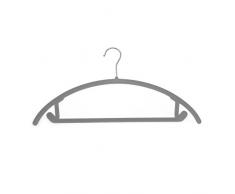 JVL/ 50/ Unidades Color Negro / Simple Gama Tacto Fino Ahorro de Espacio Antideslizante Perchas de Terciopelo