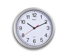 MAUL 9052695 - Reloj de Pared (AA, 1.5 V, Silver,White, Plastic)