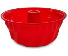 Guardini, Juliette, Molde para budnt cake 22cm. Material: Silicona, Color Rojo.