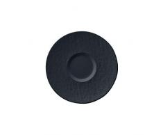 Villeroy & Boch Manufacture Rock Plato para Taza, Porcelana Premium