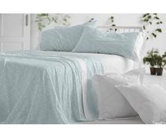 Burrito Blanco Juego de SÃ¡banas 515 | para Cama de 180 cm | Juego de SÃ¡bana, Funda de Alhomada y Bajera Ajustable | Color Turquesa