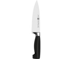 Zwilling Four Star - Cuchillo cebollero con Hoja forjada de una única Pieza Sigmaforge, Hoja endurecida al frÃo Friodur, 160 milÃmetros, Acero Inoxidable