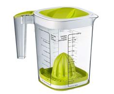 Rotho Loft Jarra medidora para hornear con varios accesorios, escala y tapa, PlÃ¡stico (SAN) libre de BPA, transparente, 1.5l (19.7 x 14.0 x 17.5 cm)