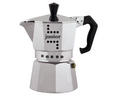 Bialetti Junior Cafetera, 6 Tazas, Aluminio