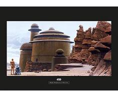 Komar Wandbild Von Star Wars Classic RMQ Jabbas Palace | Kinderzimmer, Jugendzimmer, Dekoration, Kunstdruck | ohne Rahmen | WB150-70x50 fotomural, carbÃ³n